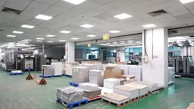 工厂全景鸟瞰 印刷厂区全貌 东莞正扬印刷生产基地全景
